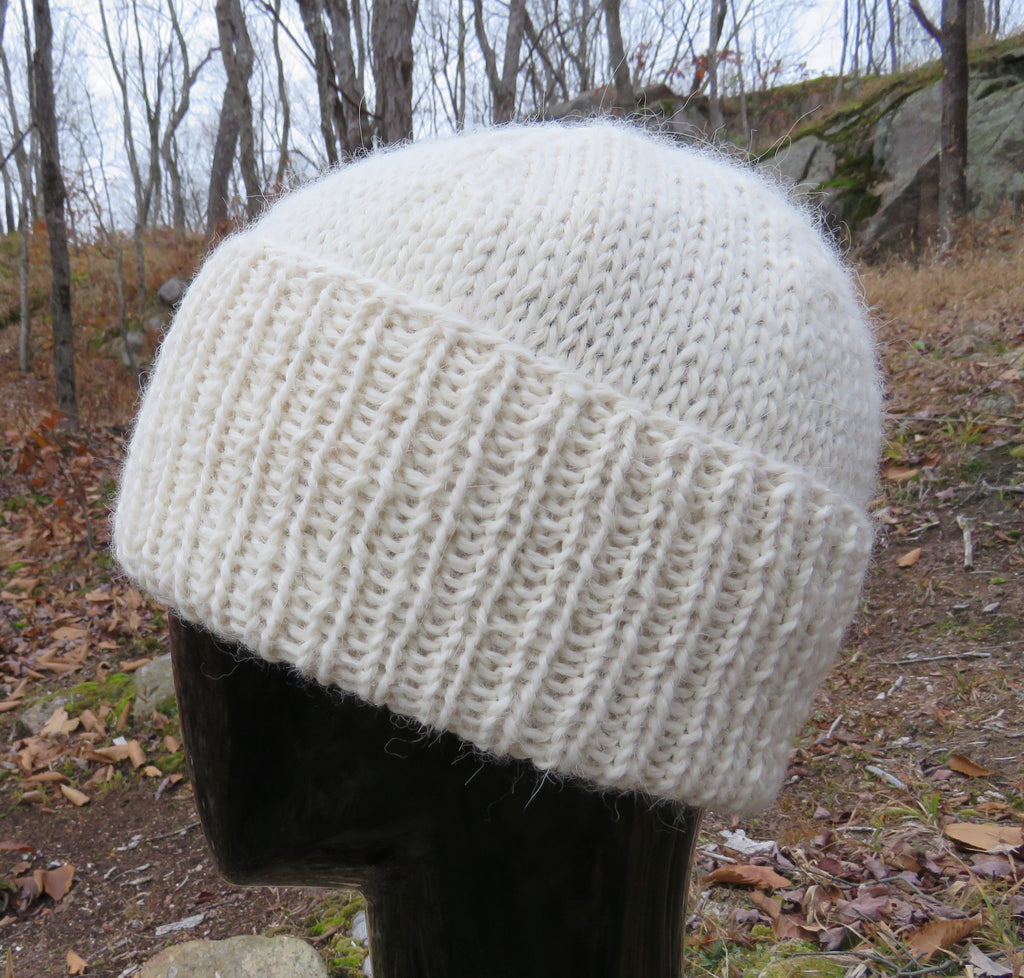 Fisherman / Woman Hat in Super Fine Alpaca - in Natural Colors