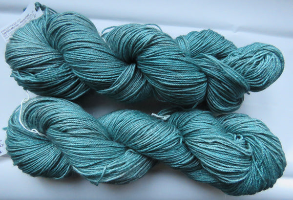 Yak/Silk/Merino - Fingering Weight - Teals 23-12