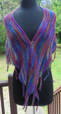 Pattern - Shawl - Thick & Thin Shawl in Hand Maiden's Eden & Angel Hair - 2511