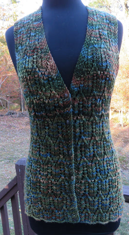 Pattern - Vest - Wishbone Vest - ANY DK Weight YARN - 502