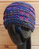 Honey Comb Hat in SW Merino - Bulky - Earth/Wine