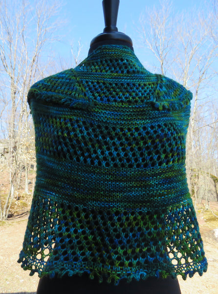 Pattern - Shawl - Half Moon Two Shawl w Picot Edge in DK Weight - 2306