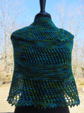 Pattern - Shawl - Half Moon Two Shawl w Picot Edge in DK Weight - 2306