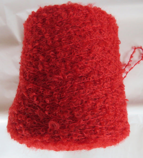 SPECIAL - MOHAIR BOUCLE vs 2 - SCARLET 27.5 oz
