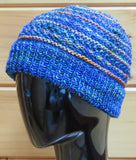 Textured Hat - seen from top - in yarnhygge.com Merino DK Singles