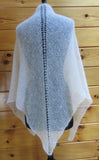 Light Shawl in Brushed Kid Mohair/Silk in Natural