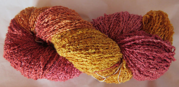 Hand Maiden Rumple - Swiss Mountain Silk - Boucle - Custom Indian Summer