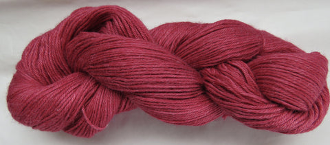 4 ply - Baby Alpaca & Tussah Silk - Red #R-1 - Light DK Weight