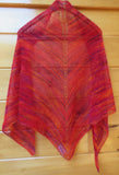 Light Shawl in Brushed Kid Mohair & Silk in Sangria Colorway