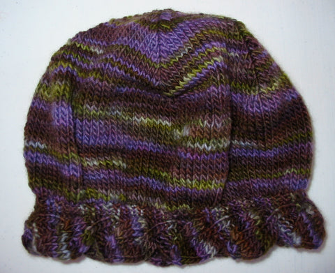 Pattern - Hat - Leaves Brim Hat in Sport/Light DK Weight - 2100