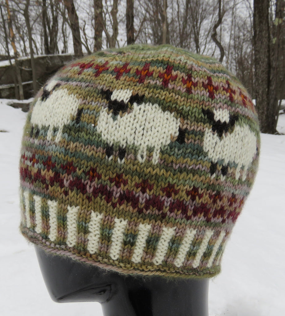 Valais Blacknose Sheep pattern in Fleece Artist's Zephyr yarn!