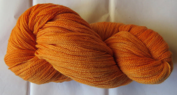 Fine Organic Merino - Fingering  - 8 oz -  AMBER 2422