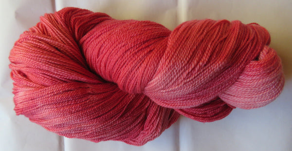 Fine Organic Merino - Fingering  - 8 oz -  REDS 2442