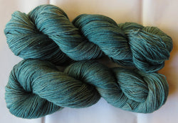 Yak/Silk/Merino - Fingering Weight - Teals 24-21