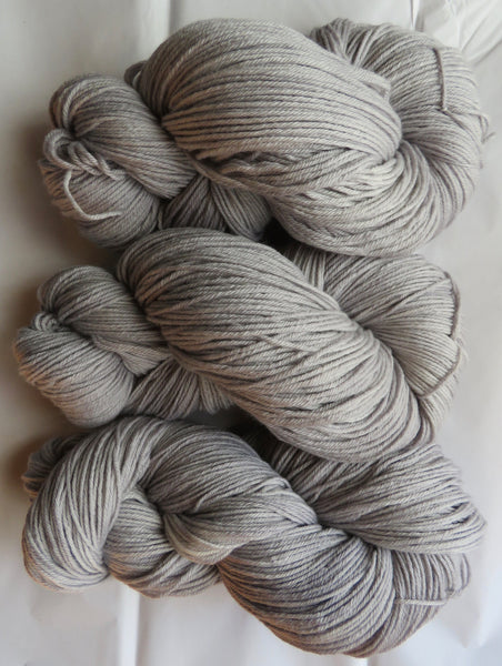 Fine Organic Merino - Worsted  - 8 oz -  SILVER 24-13