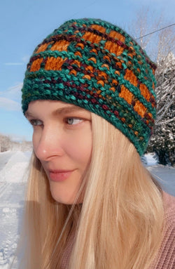 Pattern - Hat - Honey Comb - SW Merino - Bulky - Pattern 1812