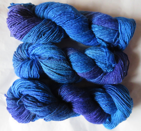 Fine Merino & Mulberry Silk - DK Weight - Starry Sky