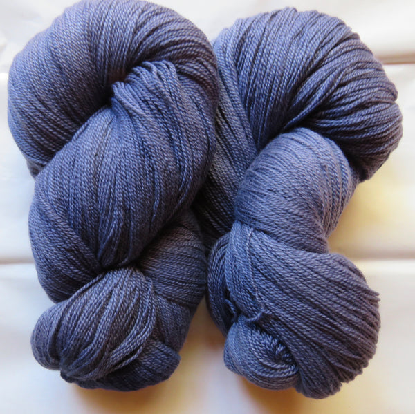 Fine Organic Merino - Fingering  - 8 oz -  BLUES 2438