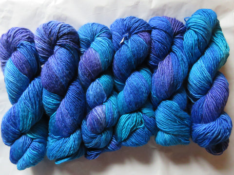 Fine Merino & Mulberry Silk - DK Weight - Celestial Sky