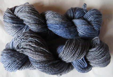 Fine Merino & Mulberry Silk - DK Weight - Stormy Night