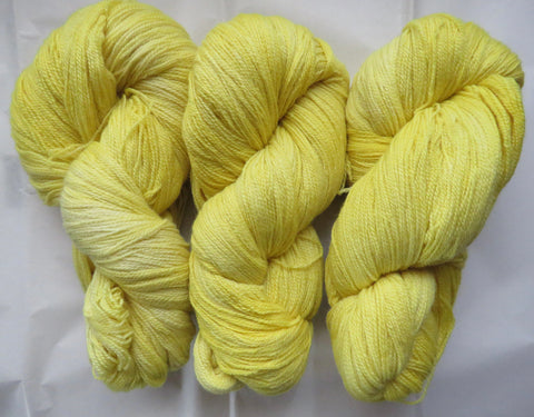Fine Organic Merino - Fingering  - 8 oz -  YELLOW 2530