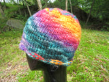 Pattern - Hat - Cozy Rolled Brim Hat / Fleece Artist's Slubby Mix yarn - 2309