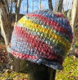 Pattern - Hat - Cozy Rolled Brim Hat / Fleece Artist's Slubby Mix yarn - 2309