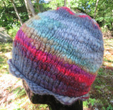 Pattern - Hat - Cozy Rolled Brim Hat / Fleece Artist's Slubby Mix yarn - 2309