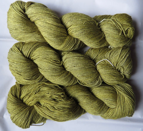 Yak/Silk/Merino - Fingering Weight - YELLOW 2527