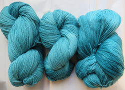 Fine Organic Merino - Fingering  - 8 oz -  Teals 2535