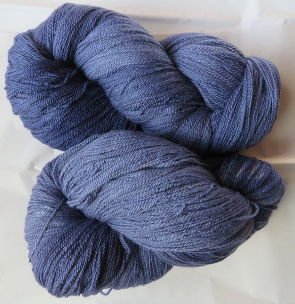 Fine Organic Merino - Fingering  - 8 oz -  Blues 2539