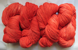 Fine Organic Merino - Worsted  - 8 oz -  REDS 2536