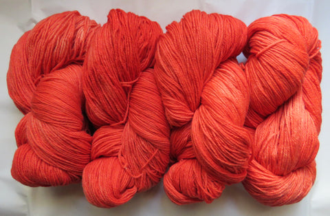 Fine Organic Merino - Worsted  - 8 oz -  REDS 2536