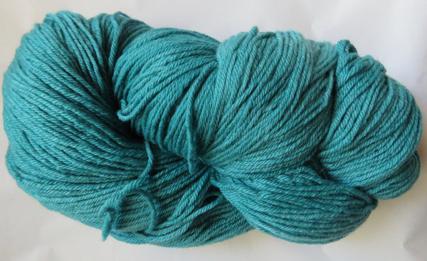 Fine Organic Merino - Worsted  - 8 oz -  TEALS 2534
