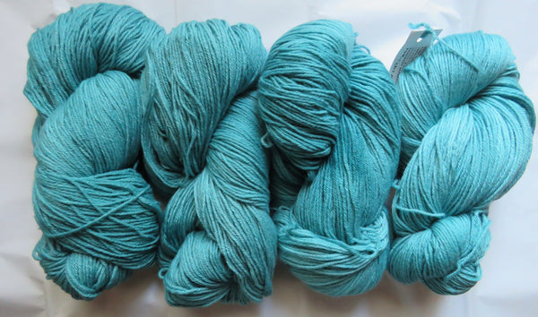 Fine Organic Merino - Worsted  - 8 oz -  TEALS 2538