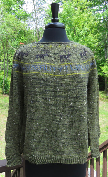 Pattern - Sweater - Tweedy Reindeer Sweater - 2604