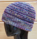 Textured Hat Pattern in yarnhygge.com Merino DK Singles