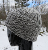 Pattern - Hat - Traditional Ribbed Watchman/Woman Cap in  DK or Worsted Weight - 681