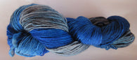 Merino DK Single Ply - Blue with Grey 19A