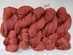 Yak/Silk/Merino - Fingering Weight - Russet 22-29