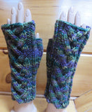 Pattern - Mittens - Fingerless Mittens w Cables vs 3 - SW Merino - Bulky - 2003