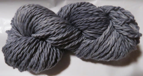 Handspun hand dyed angora merino silk yarn, super bulky yarn