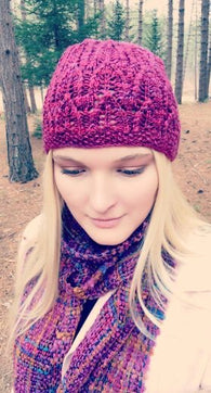 Pattern - Hat - Wishbone Hat in DK weight yarn - 1961
