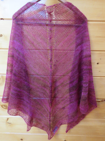 Pattern - Shawl - Shawl with Cable - Brushed Kid Mohair/Silk - 506