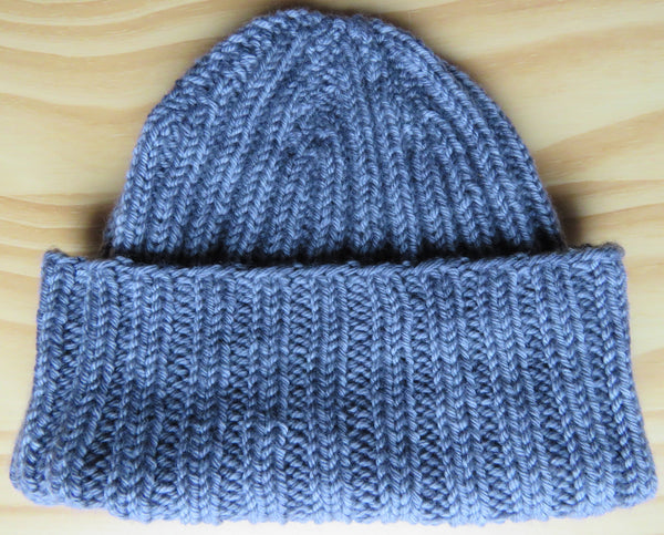 Pattern Hat - Traditional Ribbed Watchman/Woman Cap - Worsted - 681