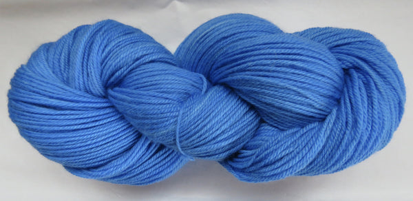Hand Dyed Yarn, Superwash Merino Wool, Blue, Aqua, Tan, Fingering Weight,  Sport, DK, Worsted Weight Blue Bellied Roller 
