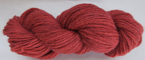 Romney Lambs Wool - Worsted Weight - Red #RO-20