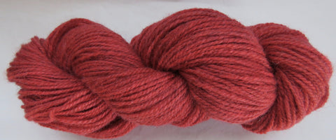 Romney Lambs Wool - Worsted Weight - Red #RO-20