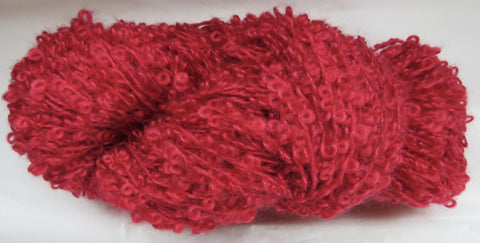 Large Boucle Mohair - Bulky Weight - Red - 17-3-2