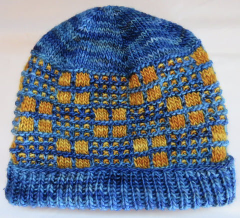 Pattern - Hat - Honey Comb Hat in Merino DK Single Ply - 1010
